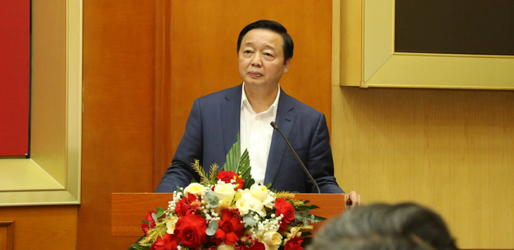 Phó thủ tướng Trần Hồng Hà phát biểu tại hội nghị - Ảnh: NGUYỄN BẰNG