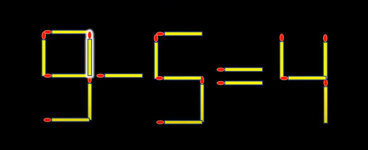 Thử tài IQ: Di chuyển một que diêm để 4-9=1 thành phép tính đúng- Ảnh 6.