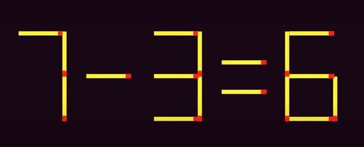 Thử tài IQ: Di chuyển hai que diêm để 9-6=5 thành phép tính đúng - Ảnh 3.