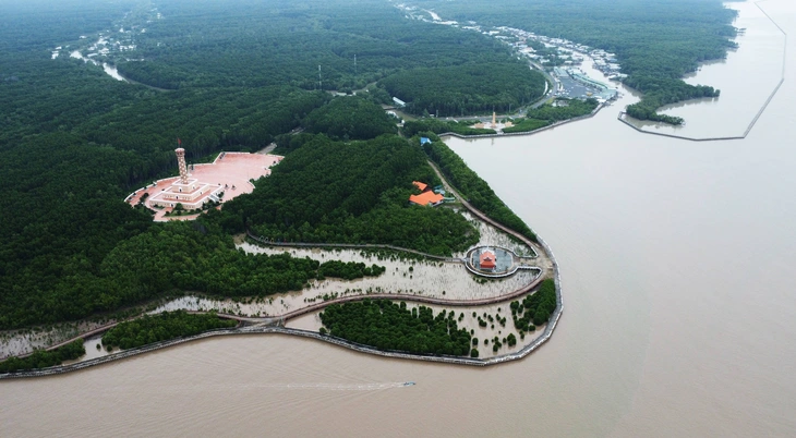 Tour xuyên rừng ngập mặn Vườn quốc gia Mũi Cà Mau hút khách - Ảnh 1.