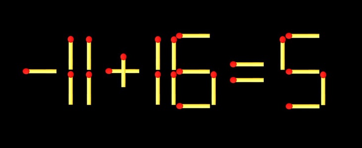 Thử tài IQ: Di chuyển một que diêm để 71+16=5 thành phép tính đúng - Ảnh 1.