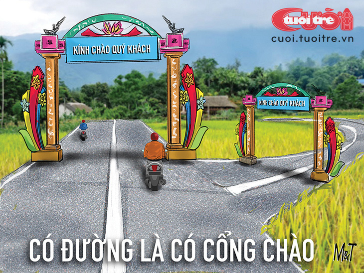 Slogan mới cho phong trào xây cổng chào - Ảnh 1.