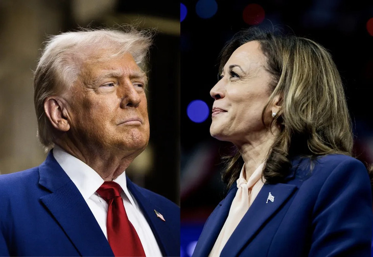 Ông Trump, bà Harris cân sức ở các bang chiến trường.  - Ảnh 1.