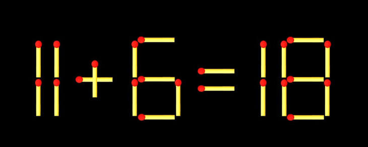 Thử tài IQ: Di chuyển một que diêm để 8+17=8 thành phép tính đúng - Ảnh 2.