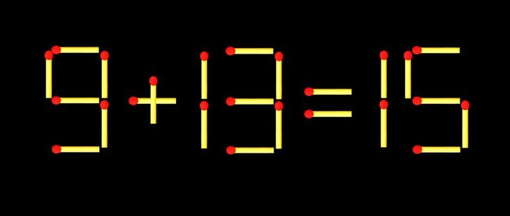 Thử tài IQ: Di chuyển một que diêm để 8+13=6 thành phép tính đúng - Ảnh 3.