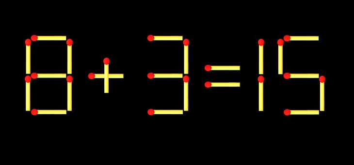 Thử tài IQ: Di chuyển một que diêm để 5/3=3/7 thành phép tính đúng - Ảnh 3.