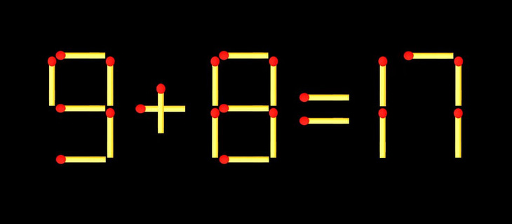 Thử tài IQ: Di chuyển một que diêm để 6+12=7 thành phép tính đúng - Ảnh 1.