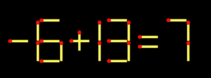 Thử tài IQ: Di chuyển một que diêm để 8+13=7 thành phép tính đúng - Ảnh 1.