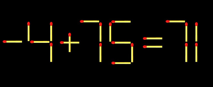 Thử tài IQ: Di chuyển một que diêm để 4+79=71 thành phép tính đúng - Ảnh 1.