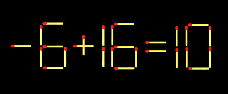 Thử tài IQ: Di chuyển một que diêm để 8+16=10 thành phép tính đúng - Ảnh 1.