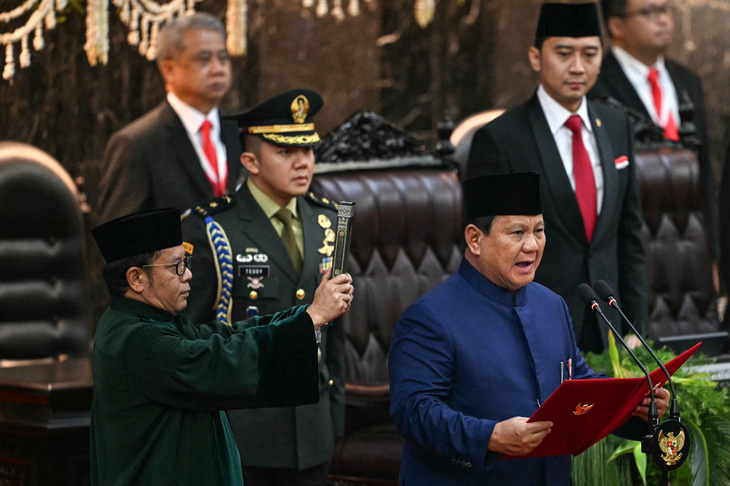 Phó Chủ tịch nước Võ Thị Ánh Xuân dự lễ nhậm chức của Tổng thống Indonesia Prabowo Subianto - Ảnh 2.