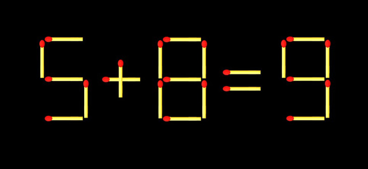 Thử tài IQ: Di chuyển một que diêm để 9-4=6 thành phép tính đúng - Ảnh 1.