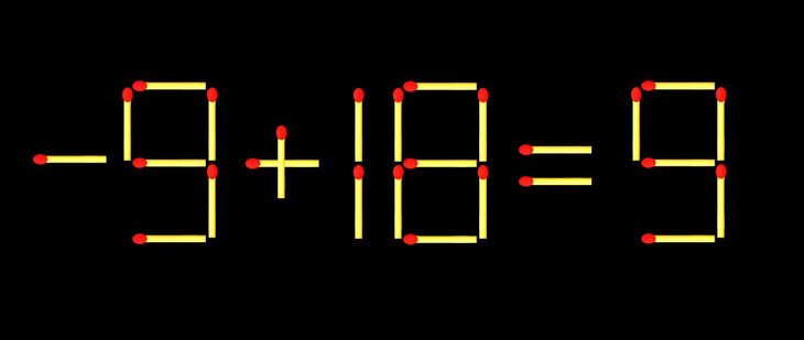 Thử tài IQ: Di chuyển một que diêm để 9+18=8 thành phép tính đúng - Ảnh 1.