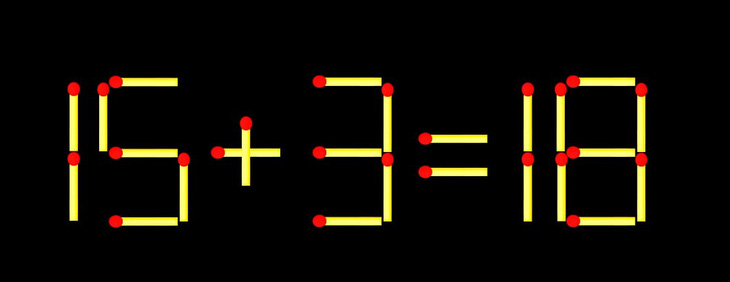 Thử tài IQ: Di chuyển một que diêm để 9+18=8 thành phép tính đúng - Ảnh 1.