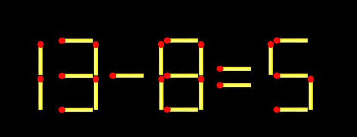 Thử tài IQ: Di chuyển một que diêm để 9-4=6 thành phép tính đúng - Ảnh 1.