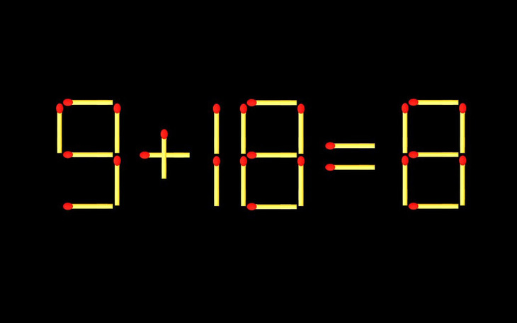 Thử tài IQ: Di chuyển một que diêm để 8+9=0 thành phép tính đúng - Ảnh 8.