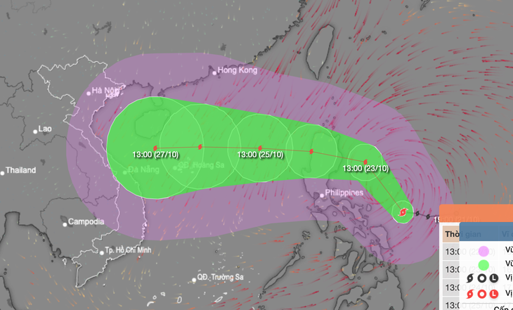 Gió bão Trami có thể đạt cấp 12, giật cấp 15 khi ở Biển Đông - Ảnh 1.