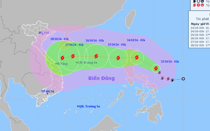 Huế triển khai cắt tỉa cây xanh đường phố, gia cố bờ biển sạt lở ứng phó bão Trami - Ảnh 2.