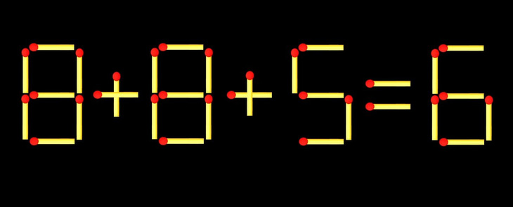 Thử tài IQ: Di chuyển một que diêm để 8+9=0 thành phép tính đúng - Ảnh 3.