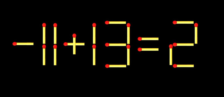 Thử tài IQ: Di chuyển một que diêm để 11+19=2 thành phép tính đúng - Ảnh 1.