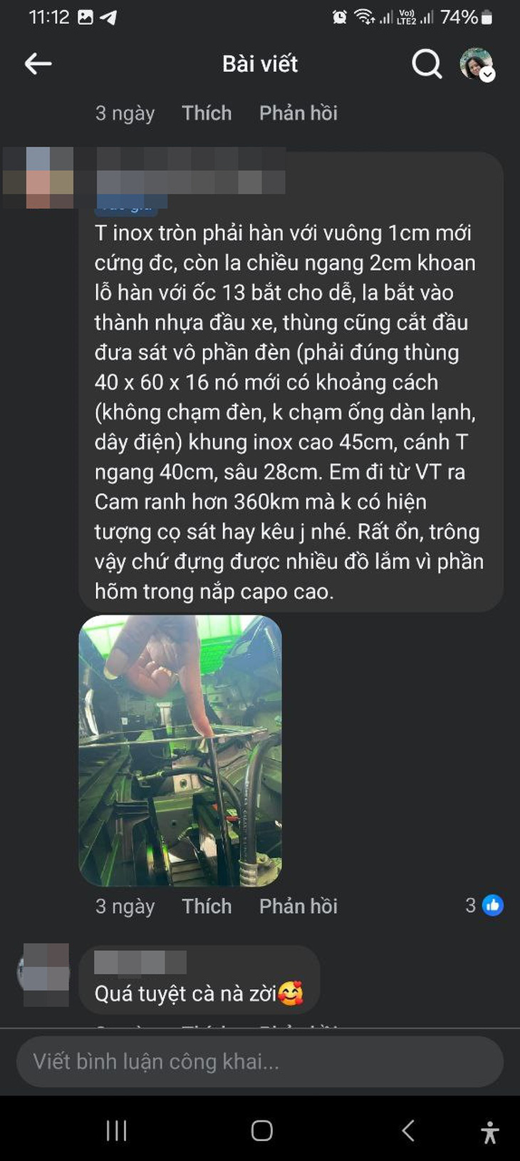 Không cần 10 triệu độ cốp trước, chủ xe VinFast VF 3 tiết lộ cách 'ngon, bổ, rẻ' khiến CĐM trầm trồ - Ảnh 13.