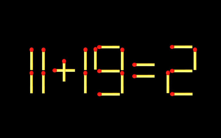 Thử tài IQ: Di chuyển một que diêm để 4+11=7 thành phép tính đúng - Ảnh 8.