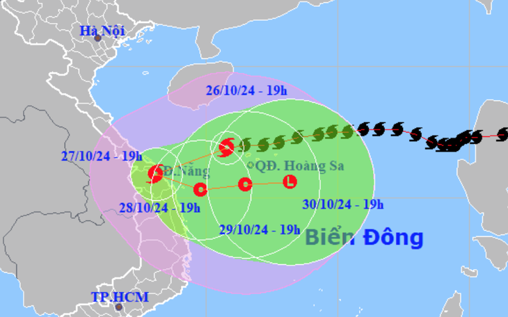 Bão Trà Mi giật cấp 12 cách Đà Nẵng 125km - Ảnh 2.