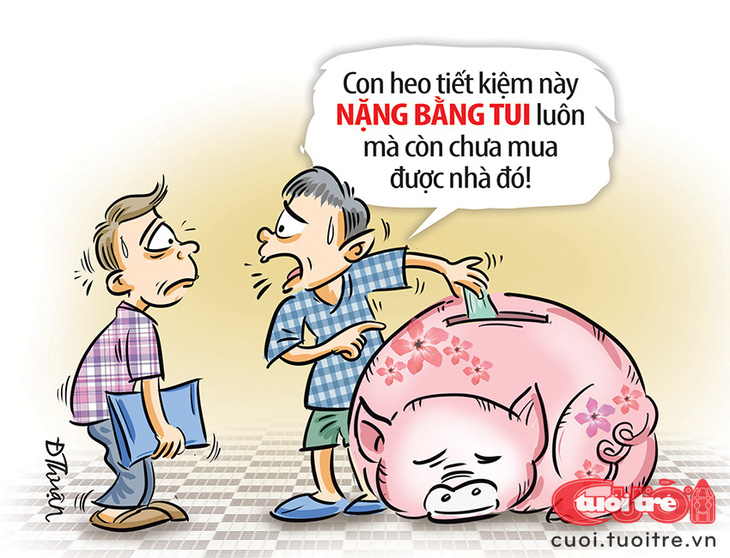 Mua nhà nhờ nuôi heo đất tiết kiệm tiền - Ảnh 1.