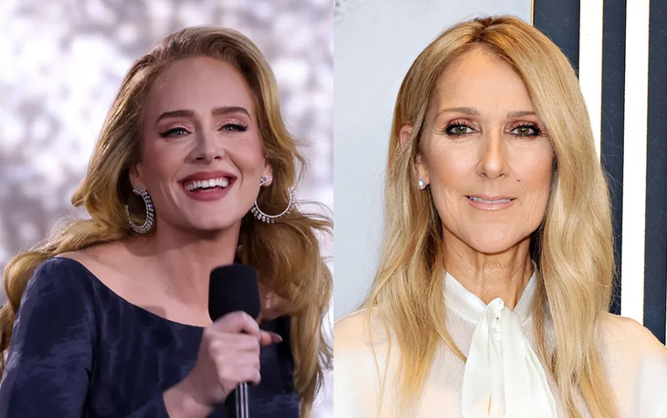 Adele, Celine Dion ôm nhau - Ảnh 1.