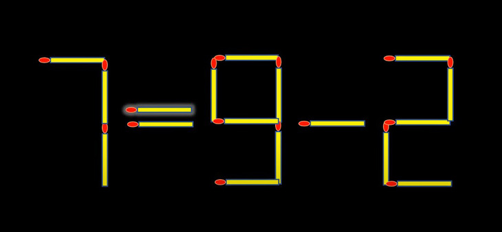 Thử tài IQ: Di chuyển một que diêm để 7-9=2 thành phép tính đúng - Ảnh 1.