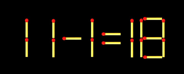 Thử tài IQ: Di chuyển một que diêm để 8+13=4 thành phép tính đúng - Ảnh 2.