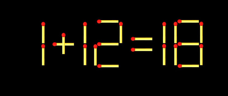 Thử tài IQ: Di chuyển một que diêm để 1+0=17 thành phép tính đúng - Ảnh 2.