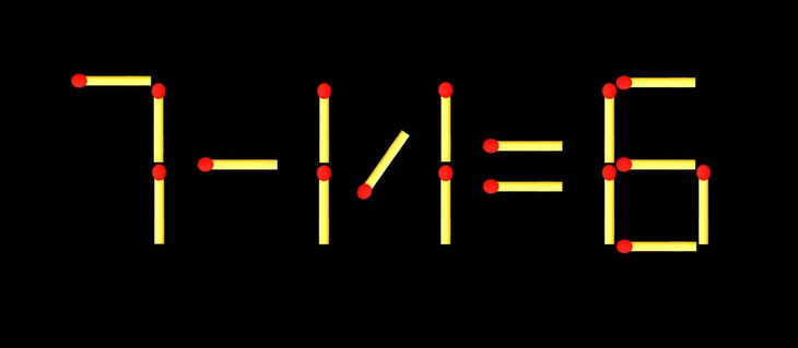 Thử tài IQ: Di chuyển một que diêm để 7-17=6 thành phép tính đúng - Ảnh 1.