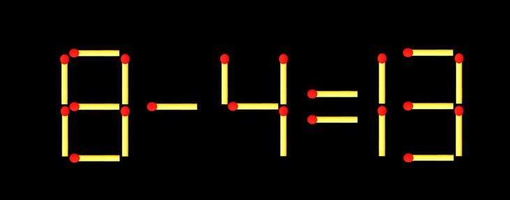 Thử tài IQ: Di chuyển hai que diêm để 7+14=13 thành phép tính đúng - Ảnh 2.