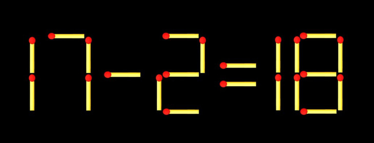 Thử tài IQ: Di chuyển hai que diêm để 7+14=13 thành phép tính đúng - Ảnh 3.