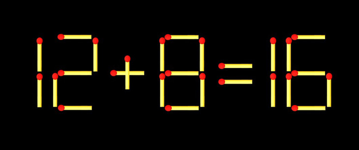 Thử tài IQ: Di chuyển hai que diêm để 8+12=6 thành phép tính đúng - Ảnh 3.