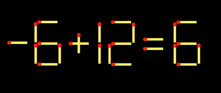 Thử tài IQ: Di chuyển hai que diêm để 8+12=6 thành phép tính đúng - Ảnh 1.