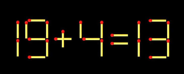 Thử tài IQ: Di chuyển một que diêm để 8+19=5 thành phép tính đúng - Ảnh 2.