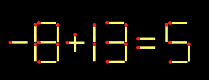 Thử tài IQ: Di chuyển một que diêm để 8+19=5 thành phép tính đúng - Ảnh 1.