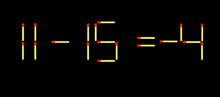 Thử tài IQ: Di chuyển một que diêm để 1-6=5 thành phép tính đúng - Ảnh 1.