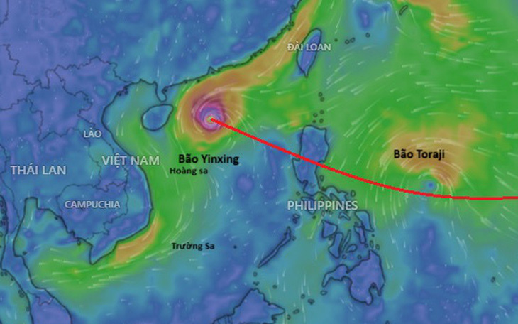 Thời tiết hôm nay 11-11: Bão Yinxing đổi hướng về Hoàng Sa, miền Trung sắp mưa lớn - Ảnh 2.