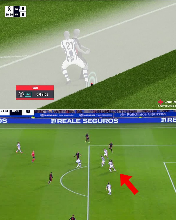 Pha bắt việt vị sai lầm đến khó tin khiến Barcelona thất bại - Ảnh 1.