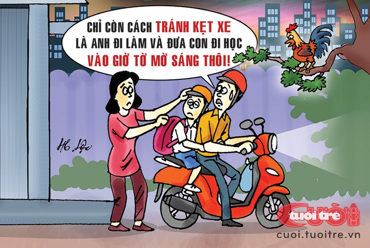 (Nháp) Cả nhà sống lệch múi giờ để tránh kẹt xe - Ảnh 1.