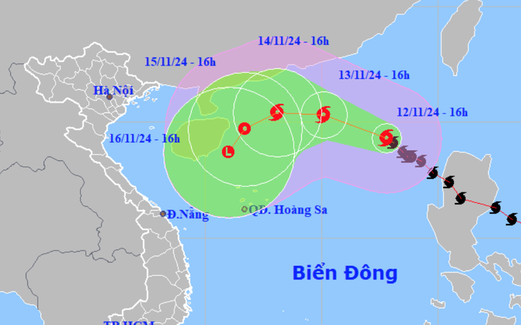 Bão số 8 đang suy yếu, một cơn bão khác đang hướng vào Biển Đông - Ảnh 4.