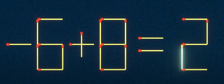 Thử tài IQ: Di chuyển một que diêm để 3-8=5 thành phép tính đúng - Ảnh 1.