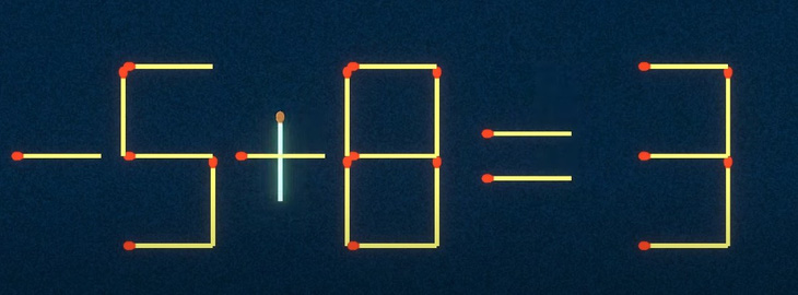 Thử tài IQ: Di chuyển một que diêm để 1+9=4 thành phép tính đúng - Ảnh 1.