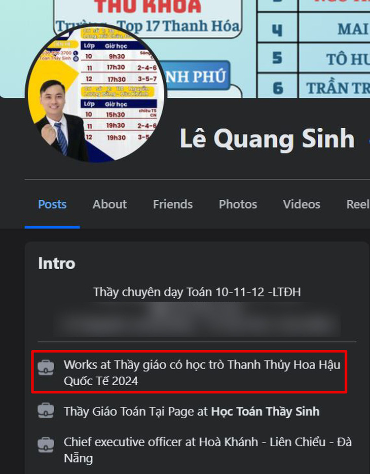 Thầy giáo của Hoa hậu Quốc tế 2024 Thanh Thủy khoe ảnh trò cưng - Ảnh 2.