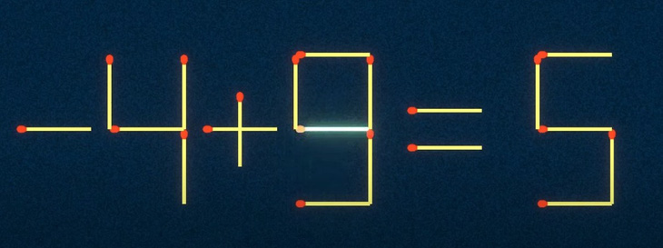 Thử tài IQ: Di chuyển một que diêm để 4+5=7 thành phép tính đúng - Ảnh 1.