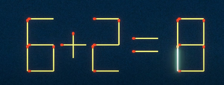 Thử tài IQ: Di chuyển một que diêm để 3-8=5 thành phép tính đúng - Ảnh 1.