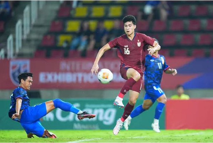 The Thai team was held to a draw by Laos at home in the warm-up match for the 2024 ASEAN Cup - Photo 1.